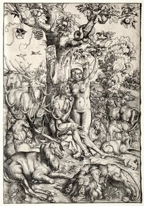 Adam et Ève au paradis - Lucas Cranach