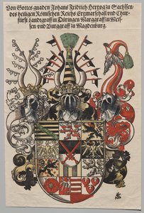 Blason de Jean Frédéric, Électeur de Saxe, dit le Magnanime