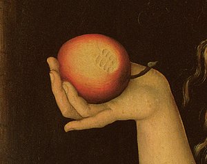 Ève, 1528 (détail) - Lucas Cranach the Elder