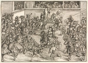 Le Deuxième Tournoi avec la Tapisserie de Samson et le Lion