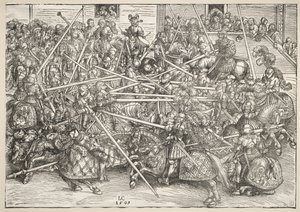 Le tournoi avec des lances