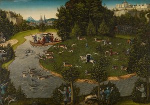 Chasse au cerf avec le prince-électeur Frédéric le Sage - Lucas Cranach the Elder