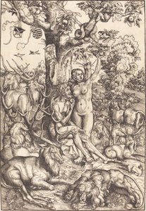 Adam et Ève au paradis - Lucas Cranach the Elder