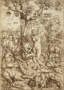 Adam et Eve au paradis - Lucas Cranach the Elder