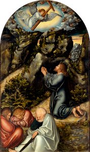 Allemand : Christus am Ölberg Agonie dans le jardin - Lucas Cranach the Elder