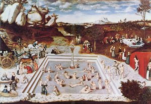 Allemand : Der Jungbrunnen La fontaine de jouvence - Lucas Cranach the Elder