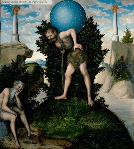 Allemand : Herkules und Atlas Hercule et Atlas - Lucas Cranach the Elder