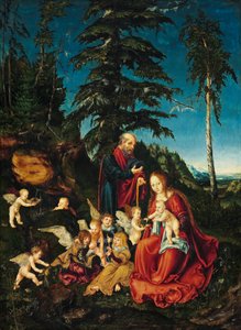 French : Rest on the Flight to Egypt Rest on the Flight to Egypt - Lucas Cranach the Elder