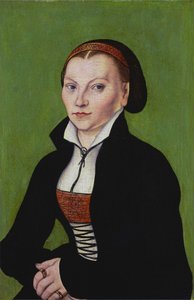 Katharina de Bora, en demi-longueur, tournée vers la gauche - Lucas Cranach the Elder