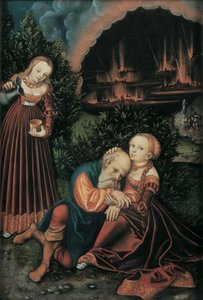 Lot et ses filles - Lucas Cranach the Elder