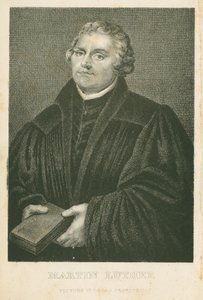 Martin Luther, lithographie de James Weber (c.1824-86), vers 1850
