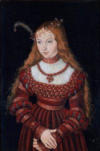 Portrait de la princesse Sibylle de Clèves - Lucas Cranach the Elder