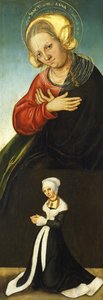 Sainte Anne avec la duchesse Barbara de Saxe comme donatrice, vers 1514 - Lucas Cranach the Elder