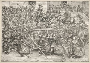 Le tournoi avec des lances