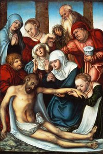 La lamentation sur le Christ mort - Lucas Cranach the Elder
