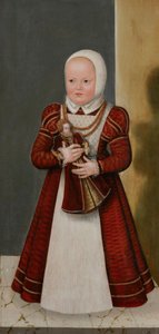 Allemand : Bildnis der Prinzessin Marie, Schwester Christians I. Portrait de la princesse Marie, sœur de Christian Ier - Lucas Cranach the Younger