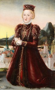 Portrait de la princesse Agnes Gräfin von Barby - Lucas Cranach the Younger