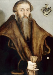 Portrait du juriste saxon Leonhard Badhorn (1510-1587) - Lucas Cranach the Younger