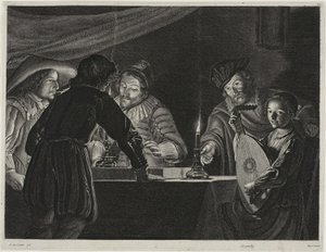 Joueurs de backgammon - Lucas Emil Vorsterman