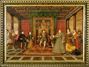 La famille de Henri VIII : une allégorie de la succession Tudor, c.1572