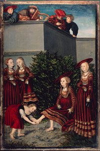 Le roi David et Bethsabée - Lucas the Elder Cranach