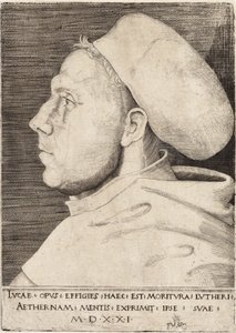 Martin Luther en tant que frère augustin par Lucas Cranach l