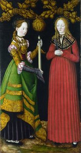Sainte Geneviève et Sainte Apolline (ou Apollonie).