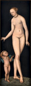 Vénus avec Cupidon le voleur de miel, par Cranach, Lucas l