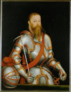 Le prince électeur Moritz de Saxe ... (peinture sur toile) - Lucas the Younger Cranach