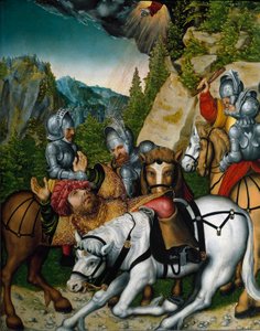 La Chute de Saul ou la Conversion de Saint Paul sur le chemin de Damas - Lucas the Younger Cranach