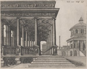 Une salle avec des colonnes ioniques