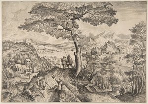Soldats au repos Milites Requiescentes des Grands Paysages, vers 1555-56