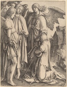 Abraham et les trois anges - Lucas van Leyden