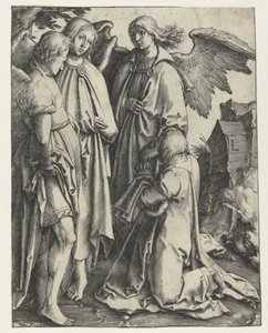 Abraham et les trois anges - Lucas van Leyden