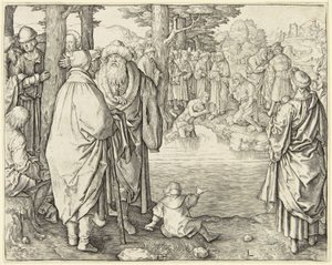 Le baptême du Christ - Lucas van Leyden