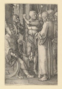 Le Christ devant Anne - Lucas van Leyden