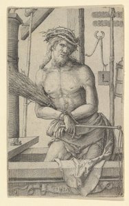 Christ en homme de douleurs avec les instruments de la Passion