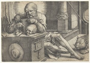 Saint Jérôme dans son étude