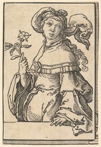 Sibylle Érythréenne, de la série des Sibylles, ca. 1530 - Lucas van Leyden