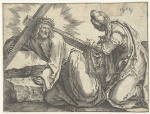 Portement de croix - Lucas van Leyden