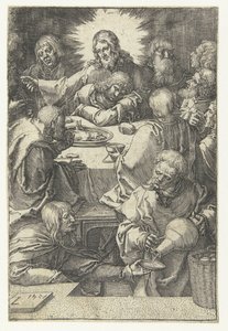 La Cène (La petite Passion) - Lucas van Leyden
