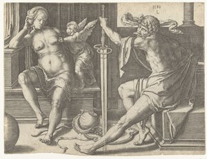 Mars, Vénus et Cupidon - Lucas van Leyden