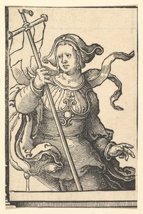 Sibylle phrygienne, de la série des Sibylles - Lucas van Leyden