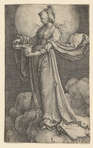 Sainte Marie-Madeleine sur les nuages, 1518 - Lucas van Leyden
