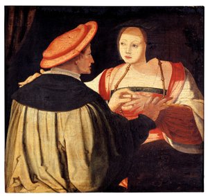 Les fiançailles - Lucas van Leyden