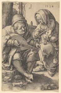 Les musiciens, 1524 - Lucas van Leyden