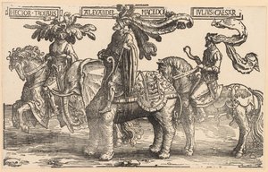 Les Neuf Héros : Hector de Troie, Alexandre de Macédoine, Jules César