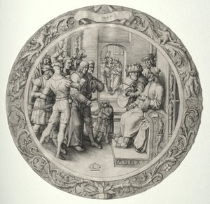 La Passion Ronde : Christ devant le grand prêtre - Lucas van Leyden