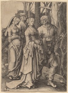 Les deux couples dans la forêt