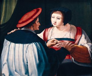 Les fiançailles - Lucas van Leyden